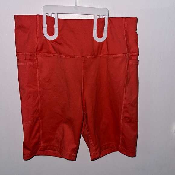 Athletic Works Shorts Salmon Biker Shorts With Pockets Poshmark